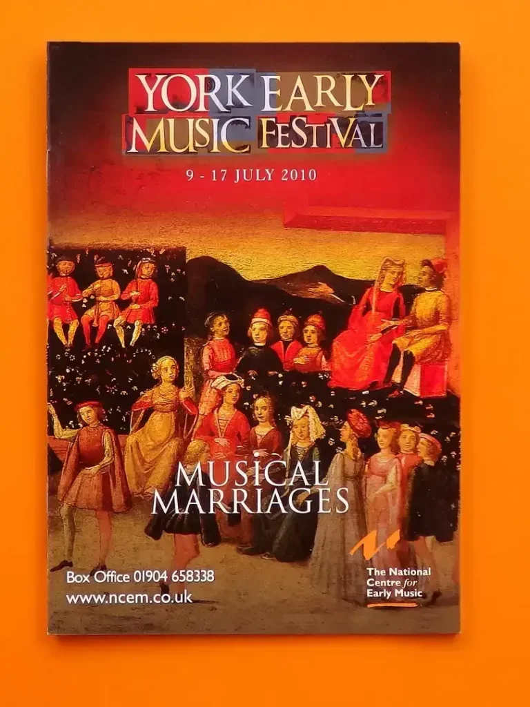 York Early Music Festival Brochure design 2010