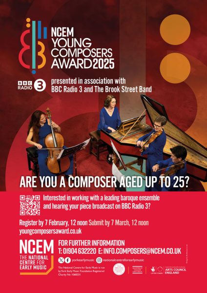 NCEM Young Composers Award poster 2025